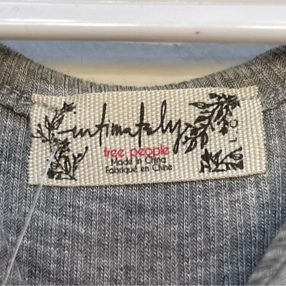 Free People High-Neck Ribbed Crop size large - Picture 6 of 9